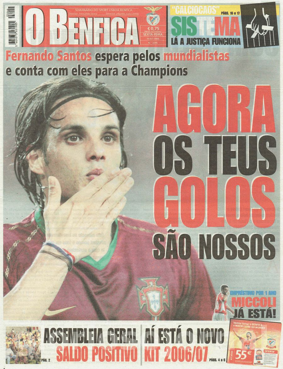 jornal o benfica 3246 2006-07-14